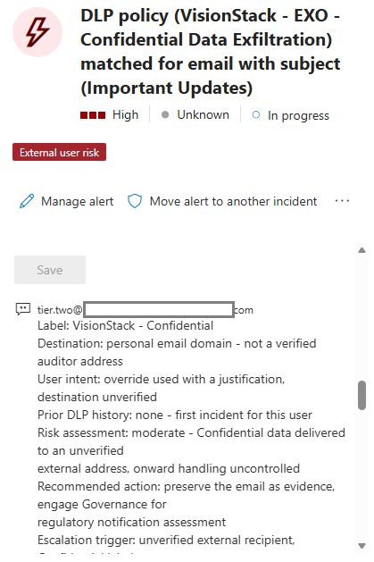 Purview DLP Incident Management (IM) – From Alert to Outcome #13